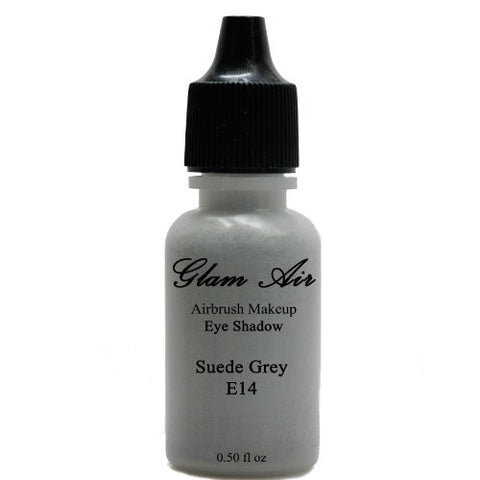 Large Bottle Glam Air Airbrush E14 Suede Grey Eye Shadow Water-based Makeup 0.50oz - Sexy Sparkles Fashion Jewelry - 1