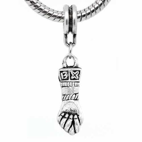 Hand Figa Lucky Charm Spiritual Protection Amulet European Bead Compatible for Most European Snake Chain Bracelet - Sexy Sparkles Fashion Jewelry - 2