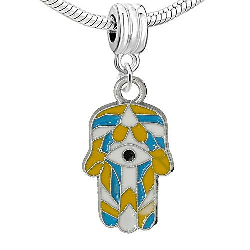 Hamsa Hand Evil Eye Charm Bead - Sexy Sparkles Fashion Jewelry