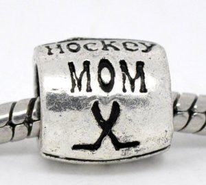 Hockey Mom European Bead Compatible for Most European Snake Chain Bracelet - Sexy Sparkles Fashion Jewelry - 4
