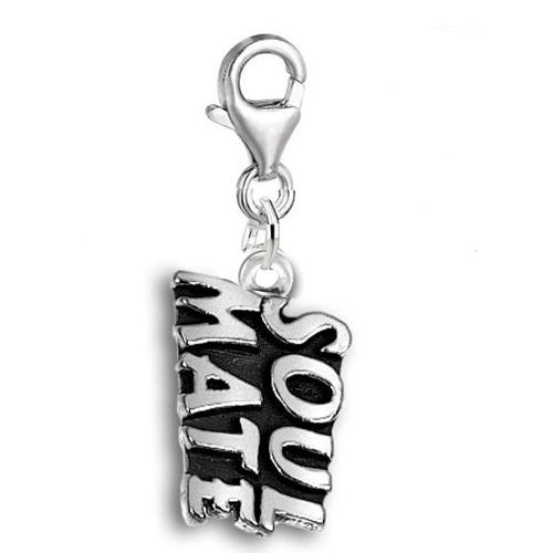 Clip on Soul Mate Dangle Pendant for European Clip on Charm Jewelry w/ Lobster Clasp - Sexy Sparkles Fashion Jewelry