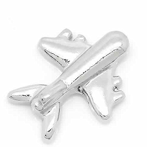 Aiplane Floating Charms For Glass Living Memory Lockets - Sexy Sparkles Fashion Jewelry - 1