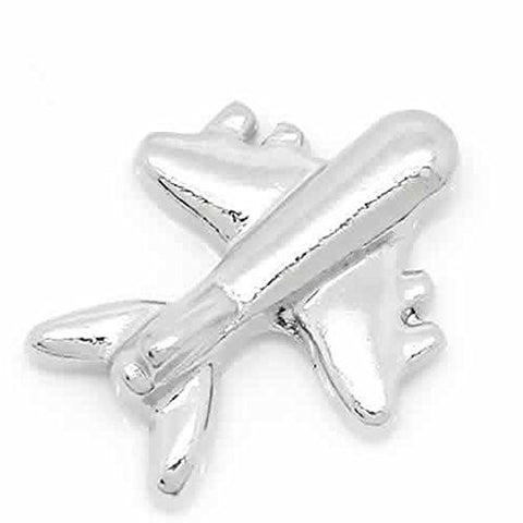 Aiplane Floating Charms For Glass Living Memory Lockets - Sexy Sparkles Fashion Jewelry - 1