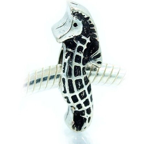 Sea Horse Spacer Charm European Bead Compatible for Most European Snake Chain Bracelet