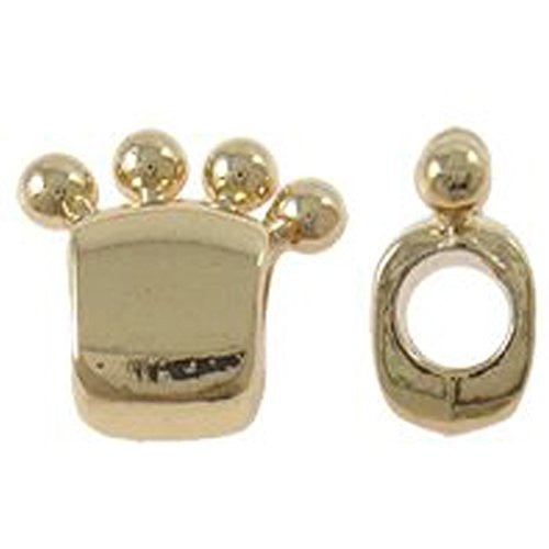 Dog Paw Charm European Bead Compatible for Most European Snake Chain Bracelet - Sexy Sparkles Fashion Jewelry - 1