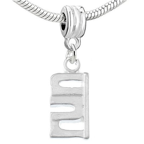 Run Charm Pendant Dangle European Bead Compatible for Most European Snake Chain Charm Bracelets