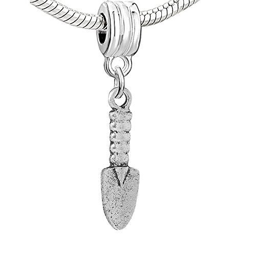 Work Tools Shovel European Bead Compatible for Most European Snake Chain Bracelet - Sexy Sparkles Fashion Jewelry