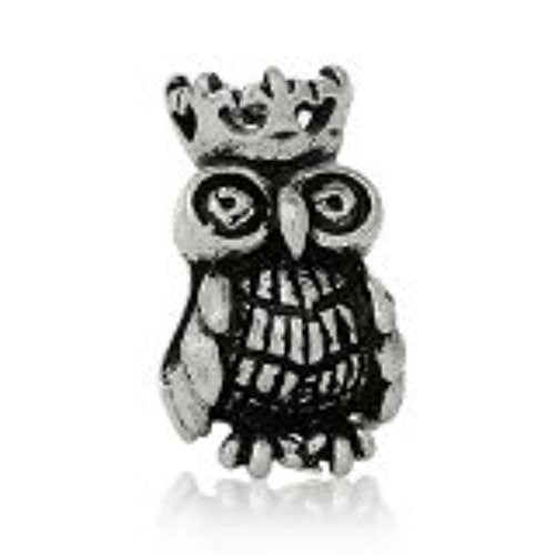 Halloween Crown Owl Bead Compatible for Most European Snake Chain Bracelet - Sexy Sparkles Fashion Jewelry - 1
