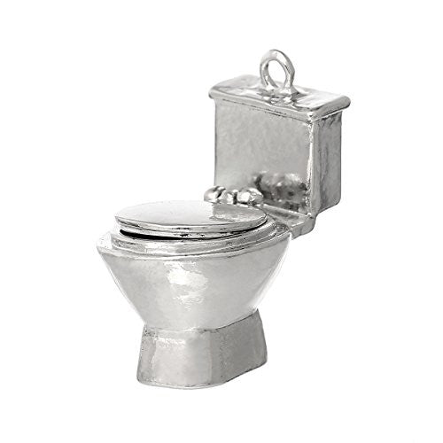 Plummer Toliet Charm Pendant For Necklace