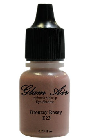 Glam Air Set of Two (2) s-E21Peachy Beige & E23Bronzey Rosey Airbrush Water-based 0.25 Fl. Oz. Bottles of Eyeshadow - Sexy Sparkles Fashion Jewelry - 3