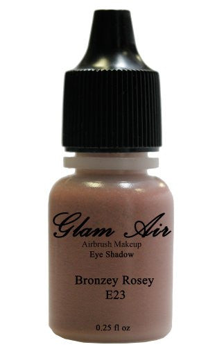 Glam Air Airbrushsh Eye Shadow s Water-based 0.25 Fl. Oz. Bottles of Eyeshadow( Choose Your s From Menu) (E23- BRONZEY ROSEY) - Sexy Sparkles Fashion Jewelry - 1