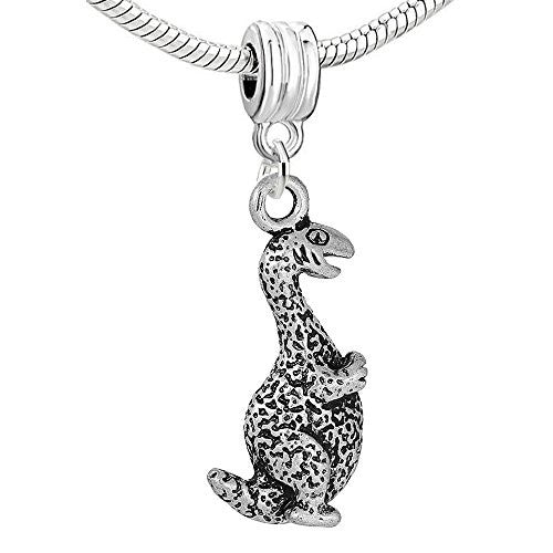 Dinosaur Dangle European Bead Compatible for Most European Snake Chain Bracelet