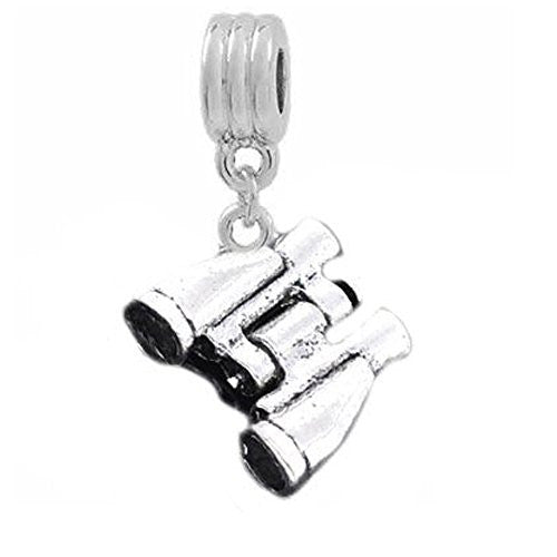 Binocular European Bead Compatible for Most European Snake Chain Bracelet - Sexy Sparkles Fashion Jewelry - 1