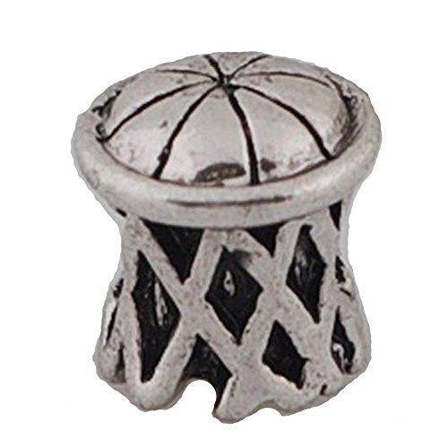 Basketball in Hoop Charm European Bead Compatible for Most European Snake Chain Bracelet - Sexy Sparkles Fashion Jewelry - 1