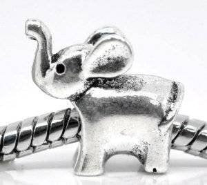 Baby Elephant Bead Spacer for Snake Chain Charm Bracelet - Sexy Sparkles Fashion Jewelry - 2