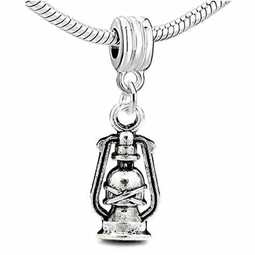 Kerosene Lamp Dangle Charm European Bead Compatible for Most European Snake Chain Bracelet - Sexy Sparkles Fashion Jewelry - 1