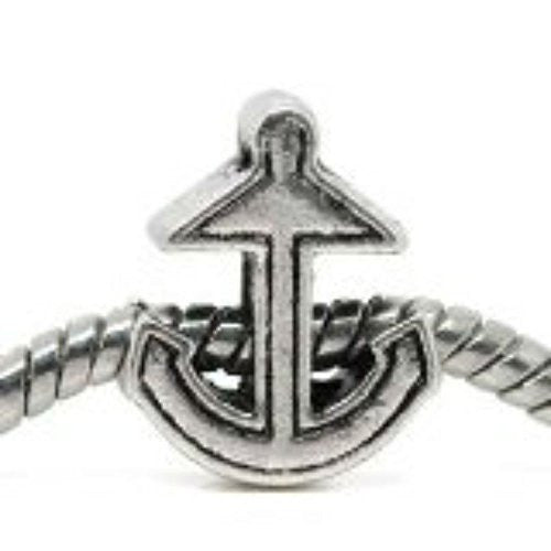 Anchor Charm Bead Spacer for European Snake chain Charm Bracelet - Sexy Sparkles Fashion Jewelry