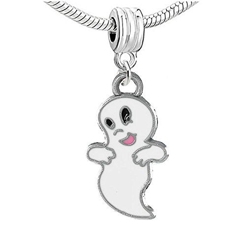 Halloween Cute Ghost Bead Compatible for Most European Snake Chain Bracelet - Sexy Sparkles Fashion Jewelry