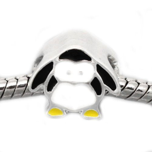 Penguin Charm Bead For Snake Charm Bracelet - Sexy Sparkles Fashion Jewelry - 1