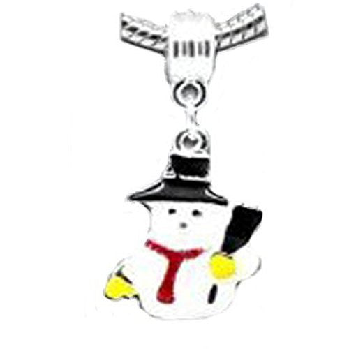 Christmas Snow Man Dangle Charms Your Favorites From for Snake Chain Bracelets