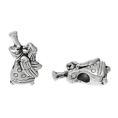 Angel with Blow Horn Dangle Charm European Bead Compatible for Most European Snake Chain Bracelet - Sexy Sparkles Fashion Jewelry - 2
