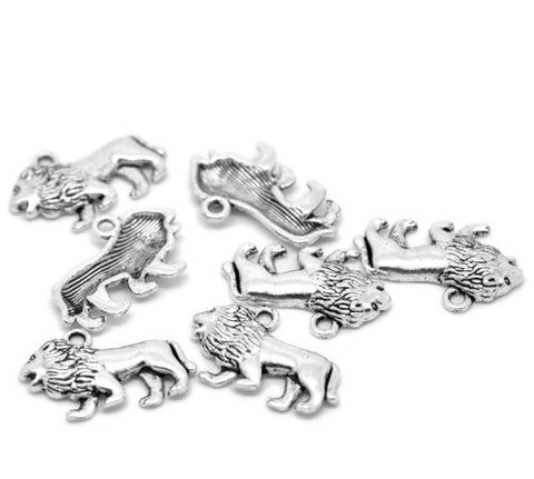 Lion Animal Bracelet Necklace Charm Pendant - Sexy Sparkles Fashion Jewelry - 2