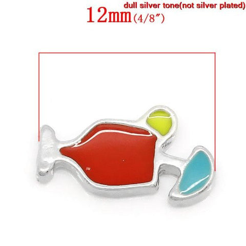Martini Glass Floating Charms For Glass Living Memory Lockets - Sexy Sparkles Fashion Jewelry - 2