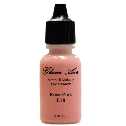 Large Bottle Glam Air Airbrush E18 Rose Pink Eye Shadow Water-based Makeup - Sexy Sparkles Fashion Jewelry - 1