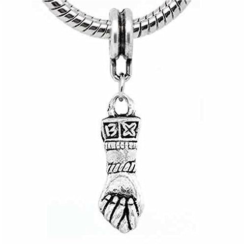 Hand Figa Lucky Charm Spiritual Protection Amulet European Bead Compatible for Most European Snake Chain Bracelet - Sexy Sparkles Fashion Jewelry - 1