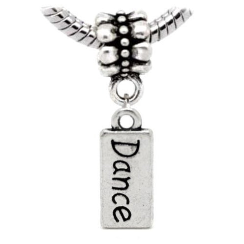 Dance Charm Dangle European Bead Compatible for Most European Snake Chain Charm Bracelet - Sexy Sparkles Fashion Jewelry - 2