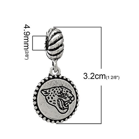 Leopard Carved on Charm Beads for Most European Snake Chain Bracelet - Sexy Sparkles Fashion Jewelry - 2
