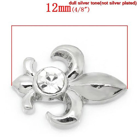 Fleur-De-Lis Floating Charms For Glass Living Memory Lockets - Sexy Sparkles Fashion Jewelry - 3