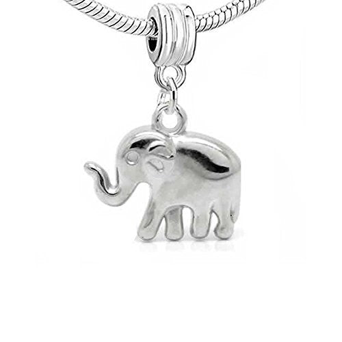 Elephant 3D Dangle Charm European Bead Compatible for Most European Snake Chain Bracelet - Sexy Sparkles Fashion Jewelry