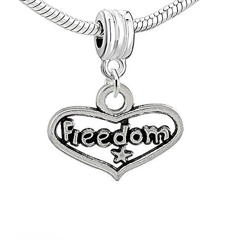 Hollow Freedom Heart Charm Pendant - Sexy Sparkles Fashion Jewelry