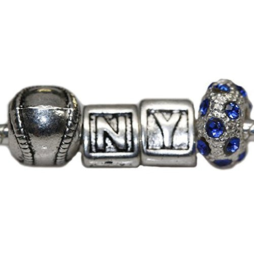 Ny Yankees Theme Charms for Snake Chain Charm Bracelet