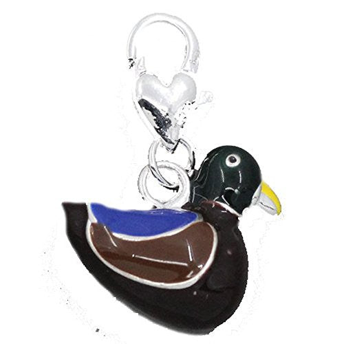Duck Clip on Pendant for European Charm Jewelry w/ Lobster Clasp - Sexy Sparkles Fashion Jewelry - 1
