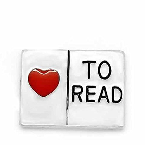 Love To Read Floating Charms For Glass Living Memory Lockets - Sexy Sparkles Fashion Jewelry - 1