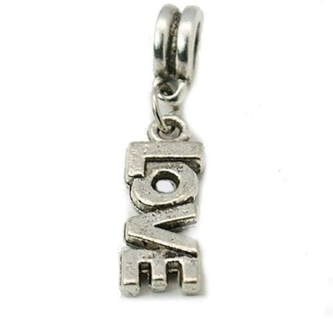 Love Charm Dangle European Bead Compatible for Most European Snake Chain Bracelet - Sexy Sparkles Fashion Jewelry - 2