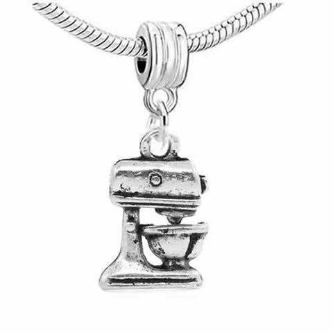 Kitchen Food Mixer Dangle Spacer Charm European Bead Compatible for Most European Snake Chain Bracelet - Sexy Sparkles Fashion Jewelry - 2