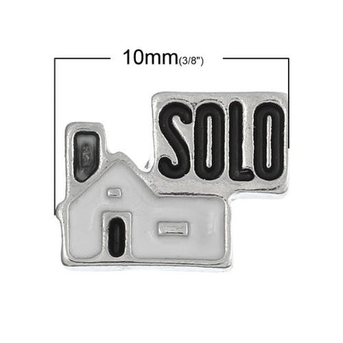 House "Solo"Floating Charms For Glass Living Memory Lockets - Sexy Sparkles Fashion Jewelry - 2