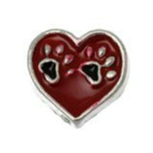 Bear Paw Floating Charm for Glass Living Memory Locket Pendant