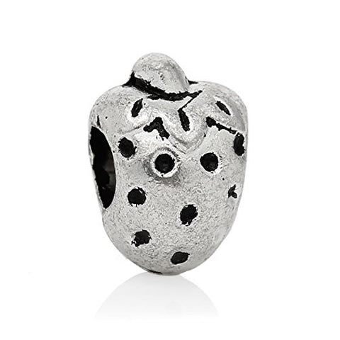 Strawberry Bead Compatible for Most European Snake Chain Bracelet - Sexy Sparkles Fashion Jewelry - 2