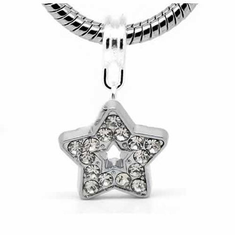 Star Charm Dangle Bead Spacer for Snake Chain Charm Bracelet - Sexy Sparkles Fashion Jewelry - 2