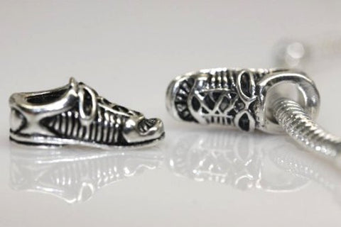 Soccer Mom, Soccer Ball and Running Shoe Bead European Bead Compatible for Most European Snake Chain Charm Bracelet - Sexy Sparkles Fashion Jewelry - 4