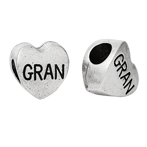 Family Heart Bead Compatible for Most European Snake Chain Bracelet (Gran) - Sexy Sparkles Fashion Jewelry - 2