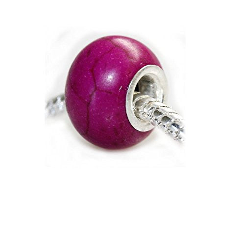 Purple Charm European Bead Compatible for Most European Snake Chain Bracelet - Sexy Sparkles Fashion Jewelry - 1