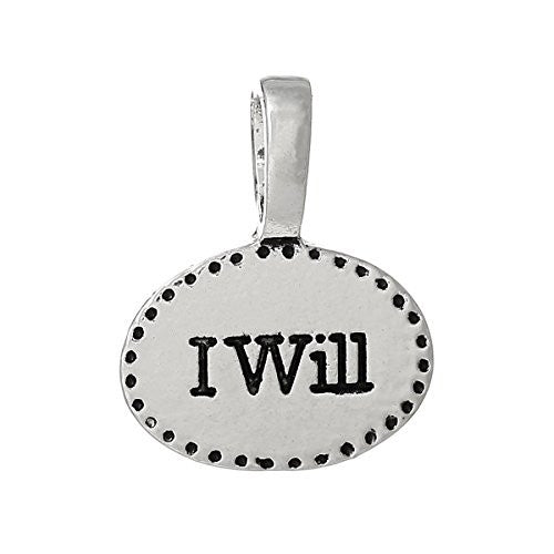 " I Will" Charm Bead Pendant for Most European Snake Chain Charm Bracelets - Sexy Sparkles Fashion Jewelry