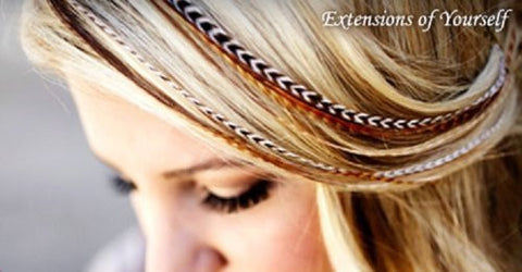 Feather Hair Extension Beautiful Natural Remix 6-12 Feathers for Hair Extension Includes 2 Silicon Micro Beads. - Sexy Sparkles Fashion Jewelry - 4