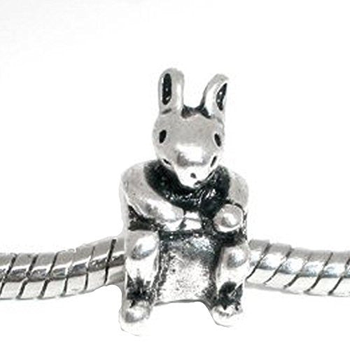 Kangaroo Charm Spacer European Bead Compatible for Most European Snake Chain Bracelet - Sexy Sparkles Fashion Jewelry - 1