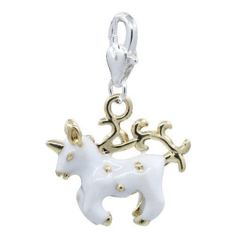 Unicorn Clip on Pendant for European Charm Jewelry w/ Lobster Clasp - Sexy Sparkles Fashion Jewelry - 5
